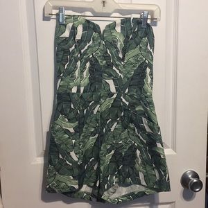 Leaf Print Romper